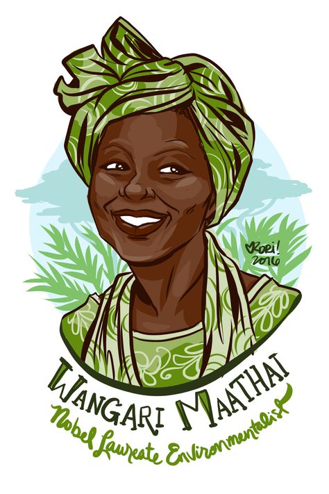 Day 72: Wangari Maathai Female Spirituality, Nola Darling, Wangari Maathai, Osage Nation, The Bigbang Theory, Female Power, Art Matters, Green Belt, Intersectional Feminism