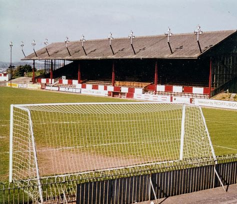 St James Park, Exeter City in the 1980s. Stadium Pics, Exeter City, British Football, Bristol Rovers, St James Park, Nostalgic Pictures, St James' Park, English Football, Alternate History