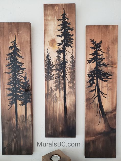 Rustic Walls Ideas, Fractal Wood Art, Board Painting Ideas, Wood Wall Art Ideas, Wood Burning Projects, Woods Decor, Stain Art, Wooden Wall Art Panels, Wall Statement