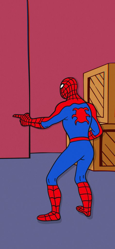 Spider Man Pointing, Spider Man Meme, Man Pointing, Man Meme, Wallpapers For Phone, Best Hero, Spiderman Comic, Bad Guys, Tattoo Outline