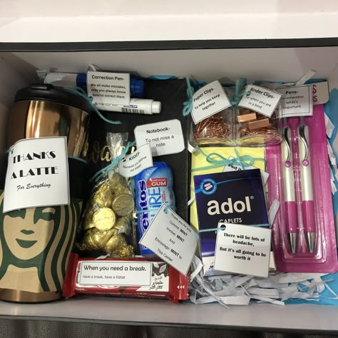 Survival kit for a new job Farewell Survival Kit, New Job Survival Kit For Her Cute Ideas, Finals Week Survival Kit, Real Estate Survival Kit, Study Survival Kit Gift, New Job Survival Kit For Her, Study Survival Kit, Uni Survival Kit, Finals Survival Kit