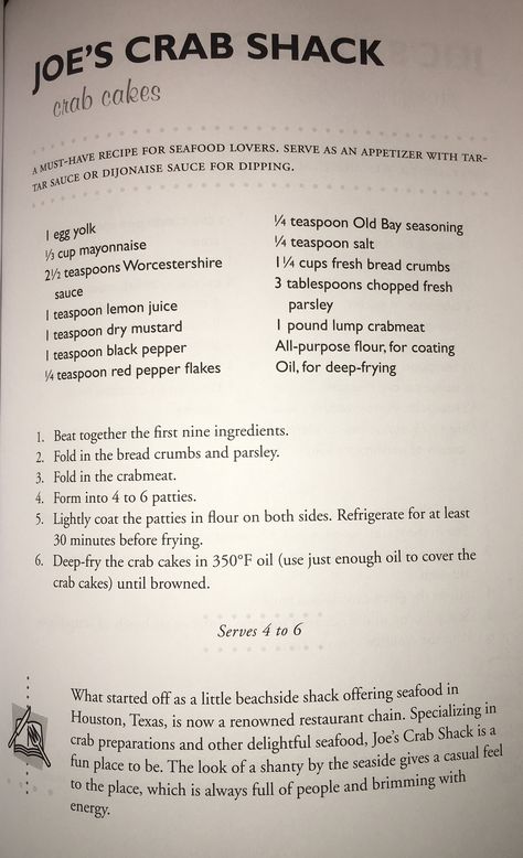 Joe's Crab Shack Crab Cakes Copycat Crab Cakes, Joe’s Crab Shack Recipes, Joe's Crab Shack Crab Cakes, Crab Patties, Joe Crab Shack, Crab Cake Recipes, Crab Dishes, Copy Cats, Gf Flour