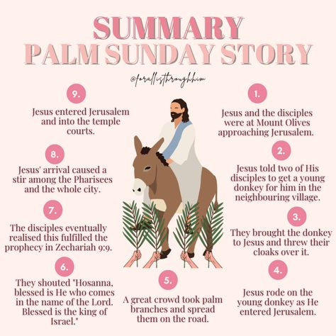 Palm Sunday Quotes Jesus, Jesus Triumphal Entry, Palm Sunday Story, Palm Sunday Quotes, Sunday Bible Verse, The Holy Week, A Woman Of God, Happy Palm Sunday, Woman Of God