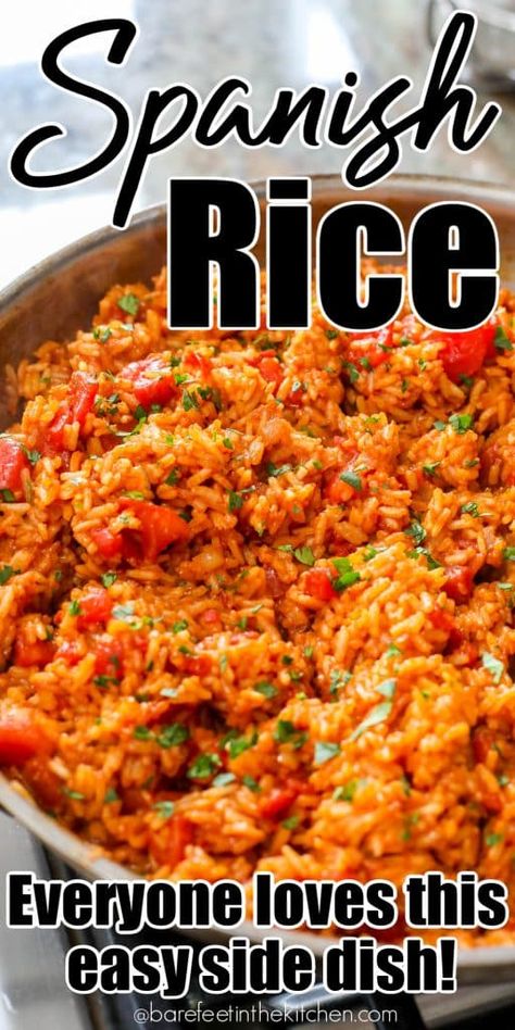 Easy Spanish Rice Recipe Easy Spanish Rice Recipe, Easy Spanish Rice, Spanish Rice Recipe Easy, Spanish Rice Easy, Rice Recipe Easy, Recipe Healthy Dinner, Spanish Rice Recipe, Rice Side Dish Recipes, Mexican Rice Recipes