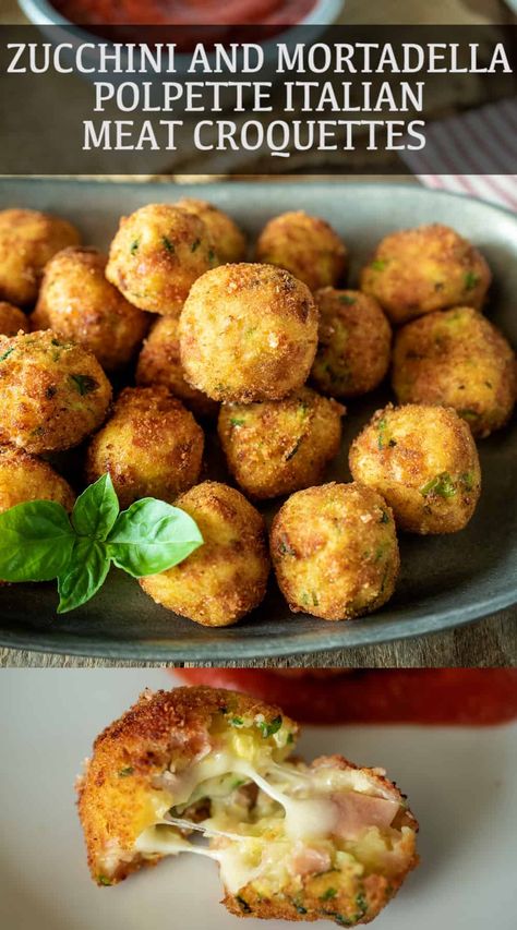 Cheese Potato Balls, Entertaining Dishes, Potato Balls, Cheese Potato, Stuffed Potato Balls, Party Food Dessert, Food Types, Italian Meats, Recipe Tin