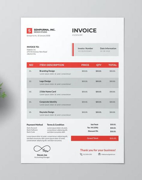 Luxury Design Graphic, Invoice Design Template, Word Template Design, Keynote Design, Business Invoice, Microsoft Excel Tutorial, Invoice Design, Documents Design, Ui Design Website