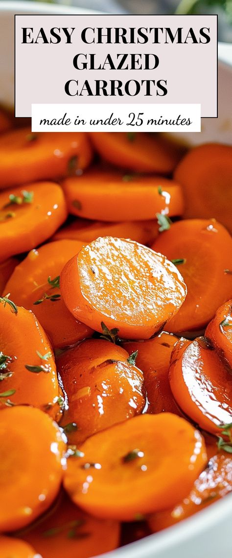 Image for Easy Christmas Glazed Carrots The Best Carrots, Glazed Vegetables Side Dishes, Simple Glazed Carrots, How To Make Cooked Carrots, Instant Pot Glazed Carrots Recipe, Christmas Dinner Carrot Sides, Carrot Recipe For Thanksgiving, Carrot Side Dish Recipes Stove Top, Christmas Glazed Carrots