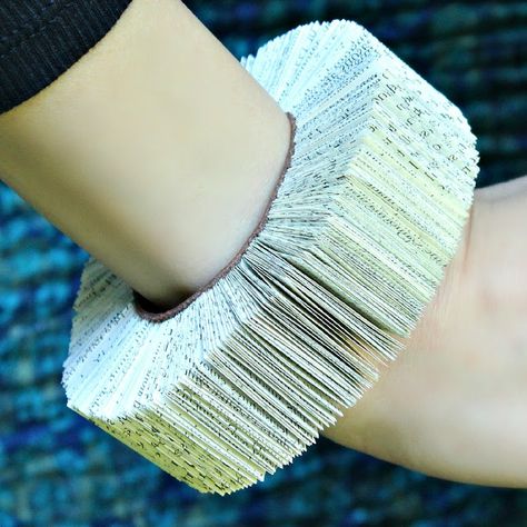 Mark Montano: Book Bracelet DIY Book Bracelet, Mark Montano, Paper Bracelet, Make A Book, Art Bracelet, Folded Book Art, Paper Creations, Book Folding, Paper Jewelry