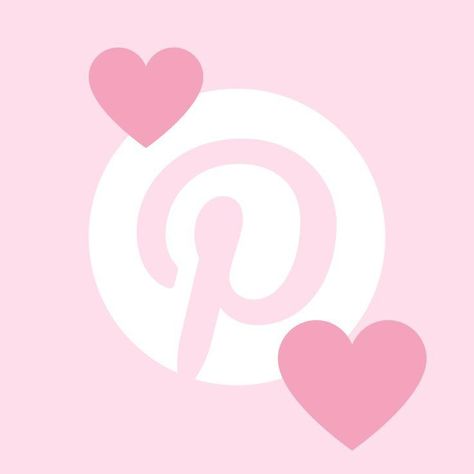 Cute Phone Icons Aesthetic Pink, Pink Kawaii Icons For Apps, Kawaii Pink Phone Theme, Pink Icons Kawaii, Kawaii Iphone Icons, Pink Icons For Apps Aesthetic, Pinterest Icon Cute, Pink Icons Pinterest, Pink Home Screen Icons