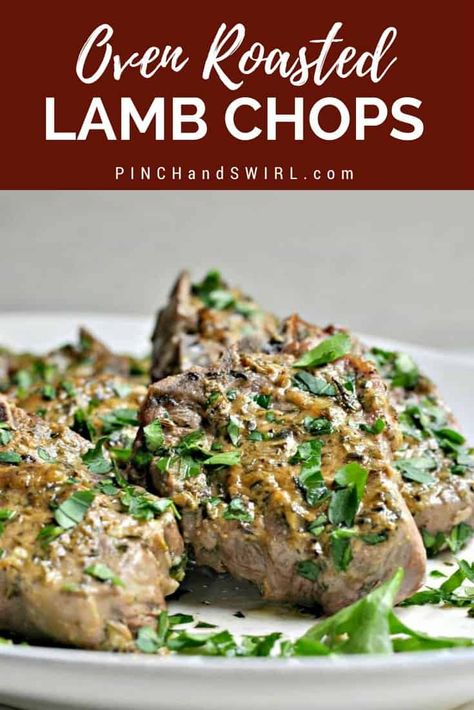 Of all of the Lamb Chop Recipes baked in the oven, this one is my favorite (and so easy)! These lamb chops are roasted for 15 minutes and require just 5 minutes of prep! Make them for date night or even a dinner party! #lambchops #dinnerparty #datenightideas #easymeals #easydinner Lamb Loin Chop Recipes, Baked Lamb Chops, Roasted Lamb Chops, Lamb Chops Recipe, Roasted Lamb, Grilled Lamb Chops, Lamb Chop Recipes, Lamb Chop, Chop Recipes