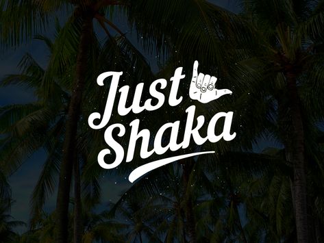 Just Shaka Logo Type by Chris Torregosa on Dribbble Shaka Logo, Club Dogo, Surf Store, Cold Pressed Soap, Logo Type, Logotype Design, Luau Party, Cricut Projects Vinyl, Show And Tell