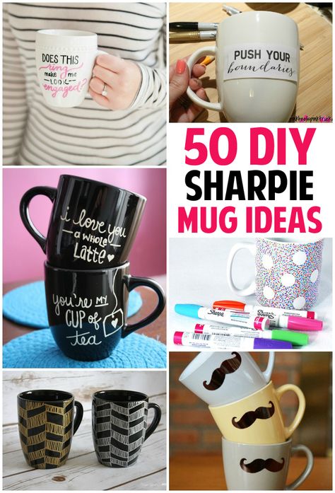 Check out this list of 50 sharpie mug ideas, http://www.coolcrafts.com/sharpie-mug-ideas/ Sharpie Projects, Sharpie Mugs, Diy Sharpie Mug, Mug Ideas, Design Your Own Mug, Sharpie Crafts, Sharpie Mug, Diy Sharpie, Astuces Diy