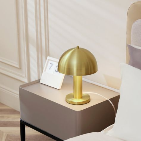 Novogratz x Globe Electric Novogratz X Globe Olivia 12" Table Lamp, Cork Finish | Wayfair Millennial Style, Grandmillennial Style, Vintage Colour Palette, Retro Table Lamps, Grand Millennial, Brass Table Lamp, Metal Table Lamp, Smart Bulb, Metal Desks