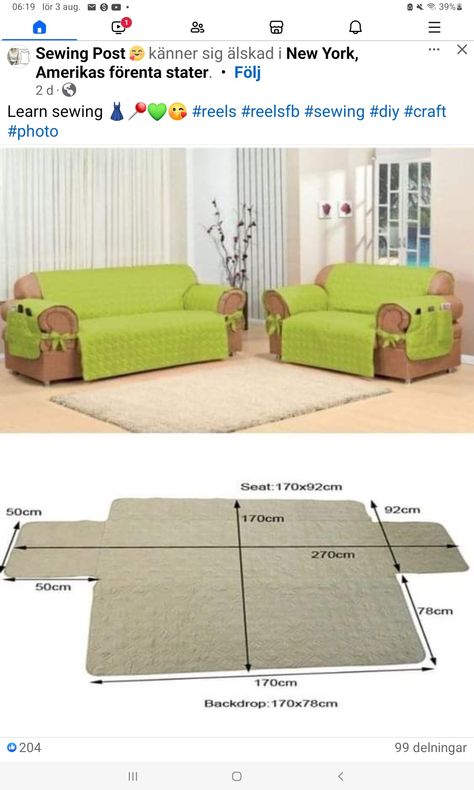 Sofa Cover Sewing Pattern, Sofa Cover Ideas Diy, Diy Furniture Covers, Sewing Machine Cover Diy, Diy Couch Cover, Diy Sofa Cover, Diy Furniture Upholstery, Projek Menjahit, Small Couch