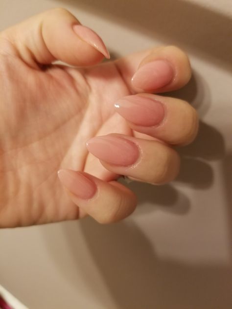 Clear Pink Nail Designs, Semi Sheer Nails, Light Pink Peach Nails, Acrylic Nails Sheer Pink, Pink Faded Nails, Opaque Pink Nails, Sheer Gel Nails, Pink Sheer Nails, Light Peachy Pink Nails