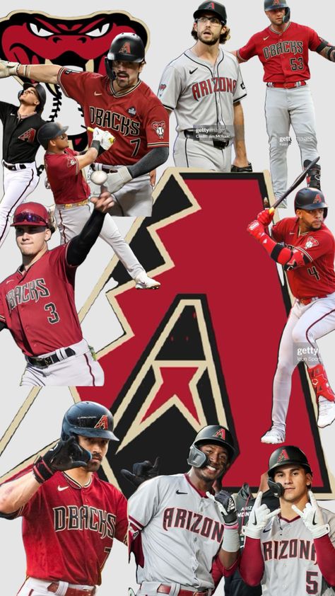 The d-backs! ❤️ College Baseball Wallpaper, Arizona Diamondbacks Logo, Razorback Baseball, Back Wallpaper, Arizona Diamondbacks, Arizona, Adidas, Baseball, Quick Saves