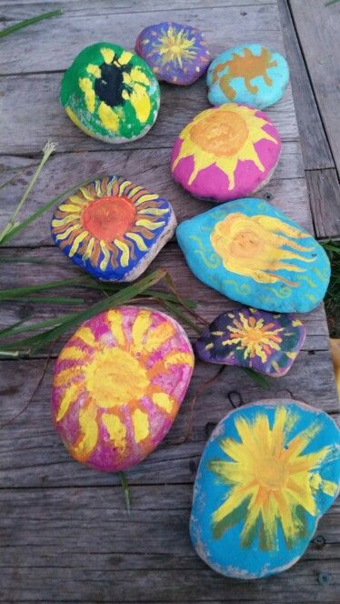 Kids summer solstice activities. Rock painting! Waldorf Summer Solstice, Summer Waldorf Crafts, Summer Solstice Art For Kids, Summer Solstice With Kids, Beltane Activities For Kids, Summer Solstice Kids Crafts, Beltane Crafts For Kids, Summer Solstice Birthday Party, Summer Solstice For Kids