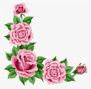 Flower Border Clipart, Flower Border Png, Flower Clipart Png, Pola Sulam, Decorative Borders, Clip Art Borders, Flower Border, Flower Clipart, Girly Stuff