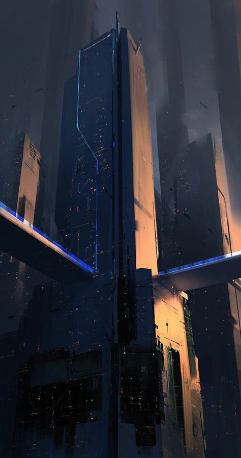 Megacorp Kota Masa Depan, Concept Art Landscape, Scifi City, Sci Fi Landscape, Art Geek, Sci Fi City, Sci Fi Environment, Cyberpunk Aesthetic, Cyberpunk City