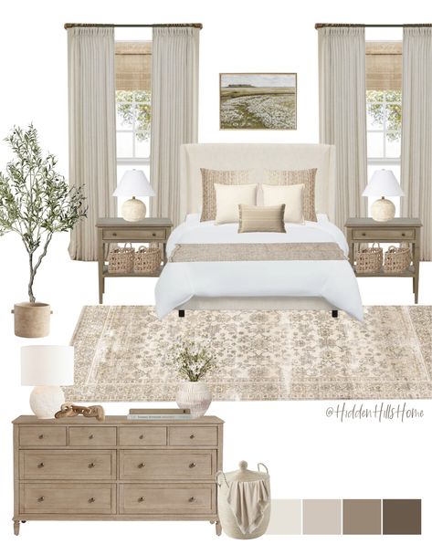 Beautiful Bed Designs, Neutral Bedroom Decor, Bad Inspiration, Bedroom Decor Cozy, Neutral Bedroom, Bad Design, Remodel Bedroom, Master Bedrooms Decor, Küchen Design