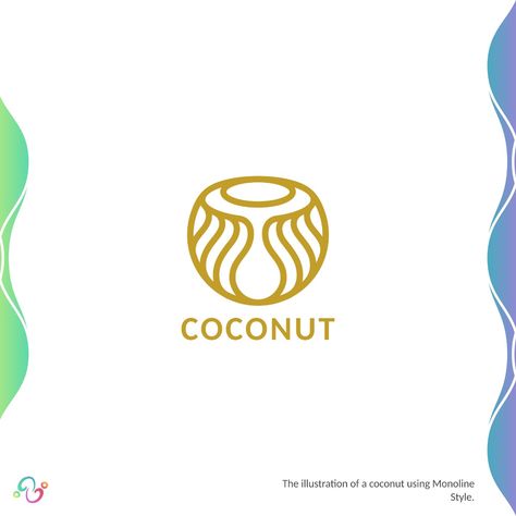 It's already juiced. Coconut Logo, My Logo Design, Sigil Magic, Graphic Design Resume, A Logo Design, Restaurant Logo Design, Coconut Fiber, My Logo, Personal Logo