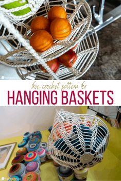 Crochet Practical, Travel Crochet, Household Crochet, Crochet Storage Baskets, Crochet Baskets, Crochet Storage, Crochet Basket Pattern, Crochet Kitchen, Crochet Home Decor