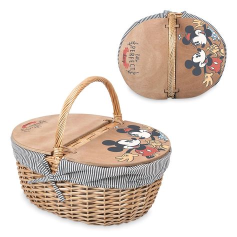 Mickey and Minnie Mouse Picnic Basket  shopDisney #AD, #Mouse, #Affiliate, #Minnie, #Mickey, #shopDisney Home Gift Basket, Country Basket, Mickey Mouse Blanket, Country Picnic, Picnic Basket Set, Shop Disney, Picnic Hamper, Wicker Picnic Basket, Mickey And Minnie Mouse