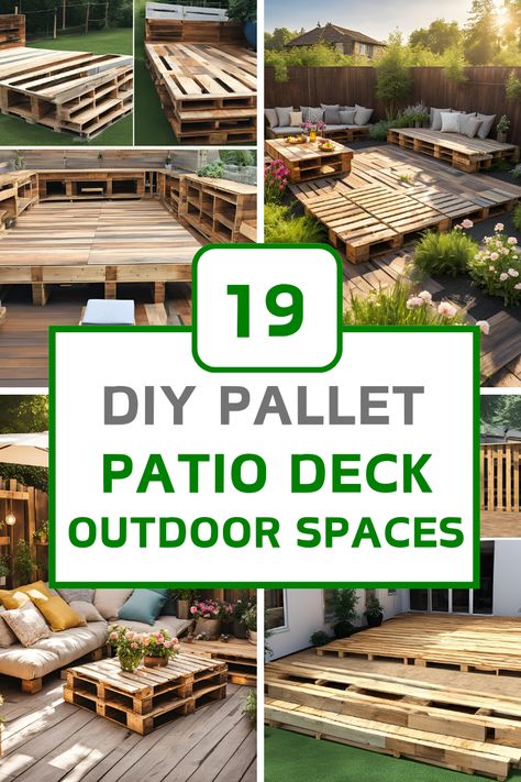 Transform your backyard with 19 DIY pallet patio deck ideas! Easy, affordable, and perfect for outdoor relaxation. 🌿✨  #DIYPalletDeck #PatioInspiration #BackyardDesign #OutdoorLiving #DeckMakeover Low Budget Backyard Ideas Easy Diy, Diy Small Patio, Pallet Decks, Fly Repellant Diy, Diy Pallet Patio, Backyard Patio Diy, Pallet Patio Decks, Diy Outdoor Living, Enclosed Gazebo