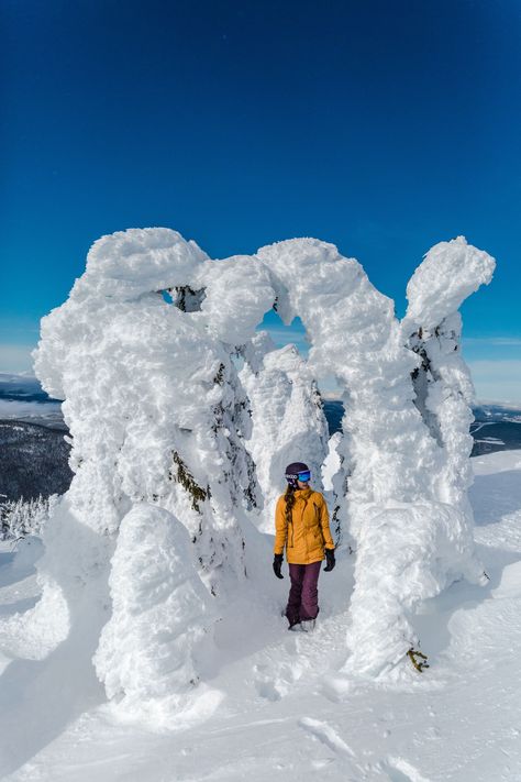 Snow Ghosts | Big White | Beautiful British Columbia Big White Ski Resort, Snow Canada, Alberta Canada Travel, Canada Snow, Alberta Canada, Travel Information, Canada Travel, Ski Resort, Winter Snow