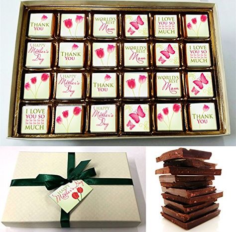 Mother Day Chocolate Ideas, Mothers Day Chocolates, Hamper Ideas, Chocolate Design, Custom Candy, Chocolate Gift Boxes, Flavored Milk, Belgian Chocolate, Book Art Diy