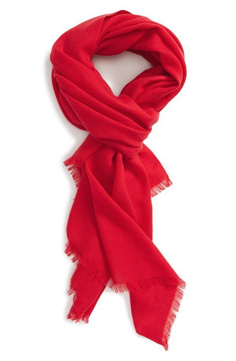 Pin for Later: 5 Ways to Add Red to Your Holiday Party Look Cashmere scarf A cashmere wrap in a fire-engine red is the perfect grab-and-go piece to top off your sweaters and jackets. Red Sage, Red Shawl, Spring Color Palette, Cashmere Wrap, Red Scarf, Beautiful Handbags, Bright Spring, Wool Shawl, Red Scarves