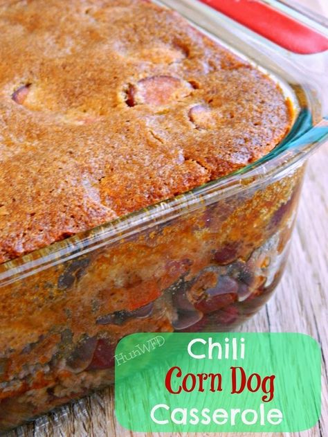 Chili Corn Dog Cassserole | 21 AMAZING CORNBREAD RECIPES YOU MUST HAVE Corn Dog Casserole, Chili Dog Casserole, Chili Cheese Dog Casserole, Buttery Cornbread, Chili Casserole, Best Cornbread Recipe, Corn Dog Muffins, Cornbread Recipes, Cheddar Cornbread