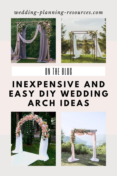 Looking for DIY wedding ceremony arches? You got to the right place! Whether you are going for a rustic or a floral arch, we’ve lined up wedding ceremony arch DIY ideas that will make for a beautiful backdrop to help you save on your wedding budget! #weddinginspo #instawedding #diywedding #weddingarch #diyarch Wedding Arch Cheap, Wedding Arches With Flowers Diy, Homemade Alter Wedding, Metal Wedding Arch Decoration Ideas, Diy Wedding Ceremony Arch, Home Made Wedding Arch, Alternative Ceremony Backdrop, How To Decorate A Wedding Arch Diy, Summer Wedding Arches Outdoor Ceremony