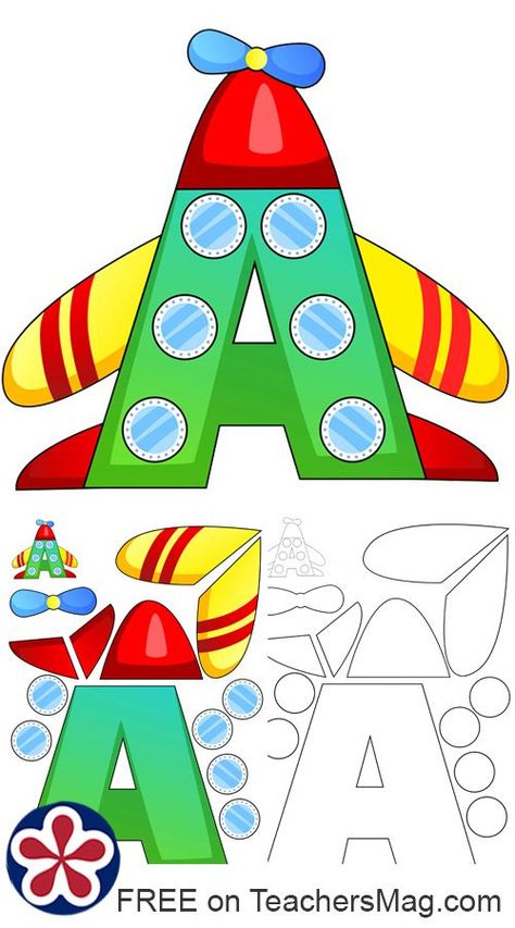 FREE printable on site! Airplane out of the letter A. This craft to teach letter A is perfect for preschoolers. Letter A A is for Airplane. Letter A Art Preschool, Letter A Craft, A Is For Airplane, Free Preschool Printables Alphabet, Preschool Color Activities, Alphabet For Toddlers, Airplane Activities, Alphabet Crafts Preschool, Abc Crafts