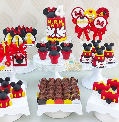 Mickey 1st Birthdays, Mickey Mouse Bday, Minnie Mouse Birthday Party Decorations, Mickey Birthday Party, Disney Birthday Party, Mickey Mouse Clubhouse Birthday, Mickey Party, Mickey Birthday, Minnie Mouse Birthday Party