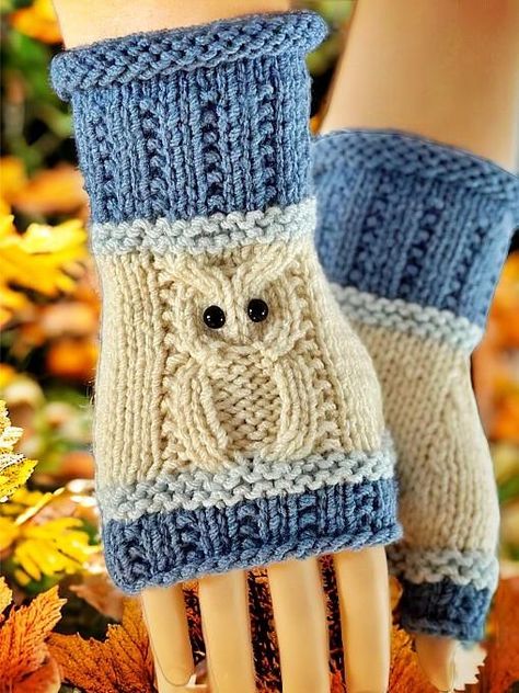 How to Knit Fingerless Gloves With OWLS! FREE Knitting Pattern Men’s Fingerless Gloves Knitting Pattern, Arm Warmers Knitting Pattern, Fingerless Mitts Knitting Pattern Free, Knitted Fingerless Gloves Free Pattern, Fingerless Gloves Knitted Free Pattern, Crochet Fingerless Gloves Free Pattern, Owl Knitting Pattern, Fingerless Mittens Pattern, Knitting Gloves Pattern