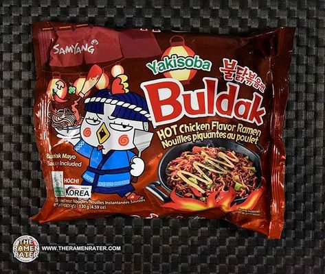 #4483: Samyang Foods Buldak Yakisoba - South Korea Ramen Yakisoba, Samyang Food, Samyang Ramen, Samyang Buldak, Japanese Branding, Hot Chicken Flavor Ramen, Grocery Products, Cozy Games, Food Drawings