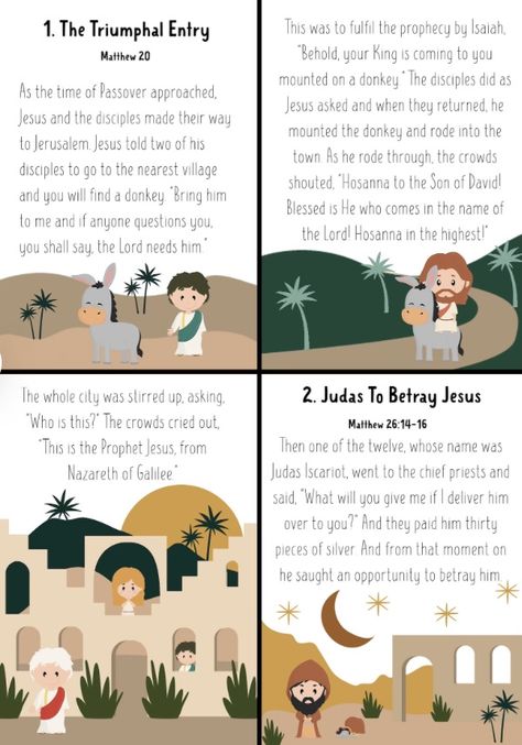 Easter Story For Kids, Triumphal Entry, Children Church, Sunday School Classroom, Son Of David, Bible Study Printables, Resurrection Sunday, Easter Printables Free, Easter Story