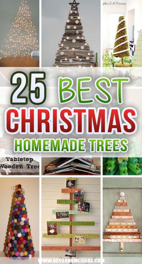 Homemade Christmas Trees, Alternative Christmas Tree Diy, Crismas Tree, Wooden Christmas Trees Diy, Wooden Xmas Trees, Cheap Christmas Trees, Recycled Christmas Tree, Flat Christmas Tree, Homemade Christmas Tree