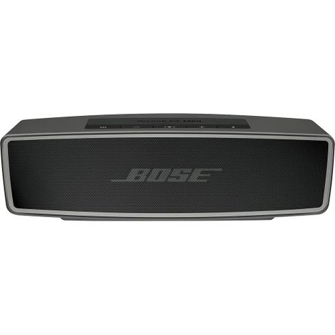 Bose® - SoundLink® Mini Bluetooth Speaker II - Carbon - Front Zoom  ...If EVERYONE chipped in and got this for both Mike and I, we'd be THRILLED. Bt Speaker, Mini Bluetooth Speaker, Black Headphones, Phone Speaker, Bluetooth Speakers Portable, Portable Speaker, Bluetooth Speakers, Best Buy, Bose Soundlink