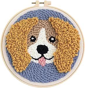 Rug Hooking Kits, Modern Embroidery Kit, Cross Stitch Hoop, Punch Needle Kits, Needle Kit, Pretty Embroidery, Stitch Guide, Embroidery Tools, Linen Fabrics