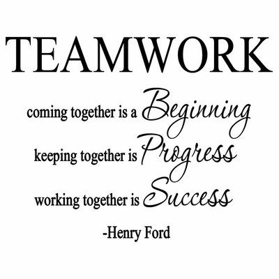 Henry Ford Quotes, Ford Quotes, Workplace Quotes, Peel And Stick Wall Decals, Team Quotes, Inspirational Wall Decals, Teamwork Quotes, Office Quotes, Work Quotes Inspirational