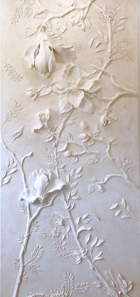 Blotting Paper Art, Floral Plaster Wall Art, Plaster Wall Art Stencils, Plaster Relief Wall Art, Relief Mural Art, Plaster Flower Wall Art, Plaster Flower Art, Plaster Wall Design, Textured Plaster Walls