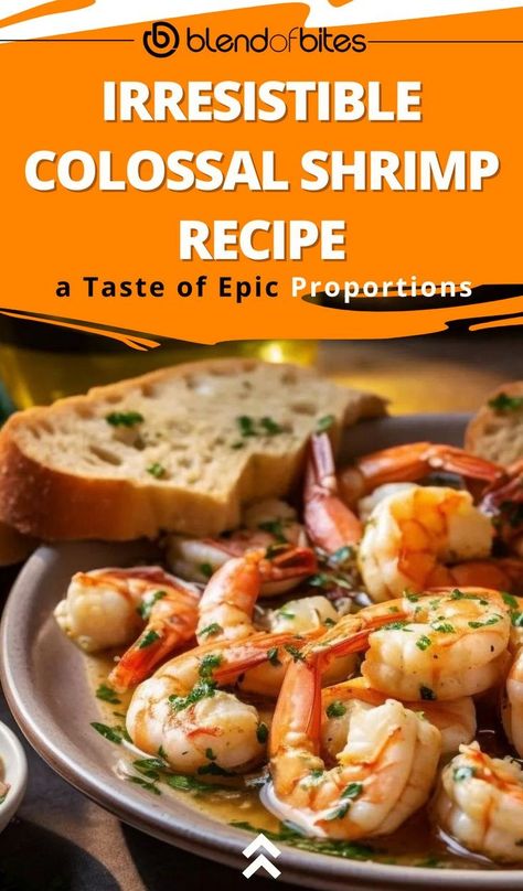 Colossal Shrimp Recipe, Colossal Shrimp Recipes, Colossal Shrimp, Shrimp Recipes For Dinner, Shrimp Dishes, Shrimp Recipe, Picky Eater Recipes, Vegan Recipes Healthy, Breakfast Lunch Dinner