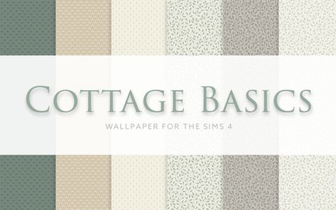 Sims 4 Cottage, Interior Wall Colors, Cottage Wallpaper, Sims 4 Cas Mods, Free Sims, Sims 4 House Design, Casas The Sims 4, 4 Wallpaper, Sims 4 Mm