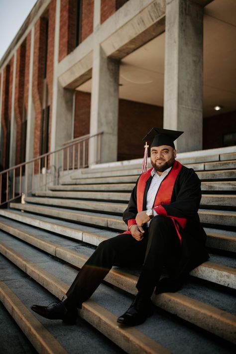 East Bay University Grad Photoshoot for Him in Hayward, Ca. Rocio Rivera Photography College Graduation Men, College Graduation Photoshoot Ideas For Guys, Masters Degree Photoshoot Men, College Grad Photos Men, College Graduation Pictures Men, Men’s Graduation Photoshoot, Mens Graduation Pictures, Graduation Photography Men, Male Graduation Pictures