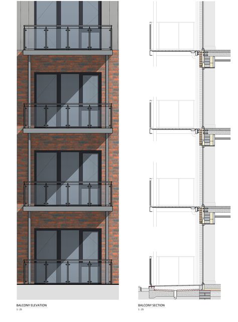 Balcony Construction Detail, Balcony Detail Section, Balcony Section, Architecture Guide, Construction Details Architecture, Section Detail, Wall Section Detail, Interior Balcony, Architecture Drawing Sketchbooks