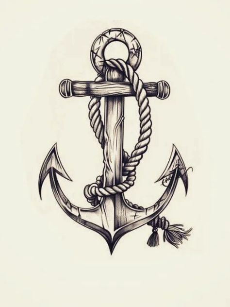 Sailor Anchor Tattoo, Traditional Navy Tattoo Sailors, Tattoo Anchor Man, Shriners Tattoo, Reef Knot Tattoo, Boat And Anchor Tattoo, Seaman Tattoo Design, Cruise Tattoo, Family Anchor Tattoos