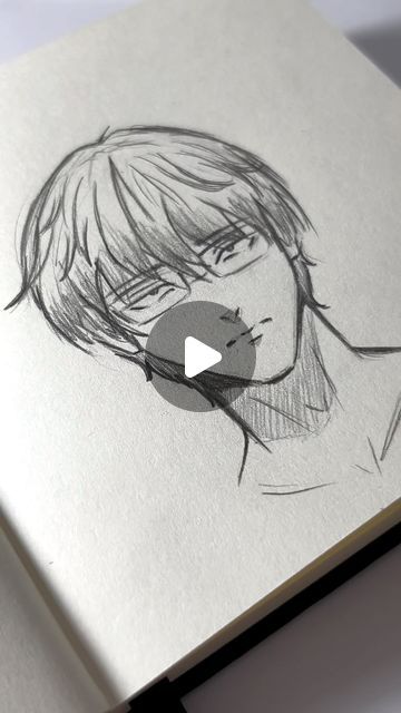 Dima on Instagram: "Quick sketch #sketch #drawingtutorials #howtodraw #facedraw #art #artist #sketching #quicksketch" Anime Quick Sketch, Anime Sketch Easy Tutorial, Easy Male Drawing, Guy Eyes Drawing Reference, Anime Boy Sketch Easy, Easy Anime Sketches, Anime Face Drawing Tutorial, Easy Manga Drawings, Artist Sketching