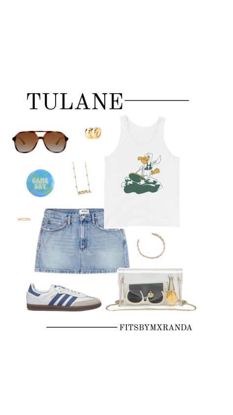 TULANE GAMEDAY OUTFIT | Shop the look on LTK! #outfitinspo #gameday #gamedayoutfit #gamedayoutfit #outfit #tulane Tulane University, Sorority Events, College Fits, Outfit Shop, Gameday Outfit, Shop The Look, Look On, Your Aesthetic, That Look